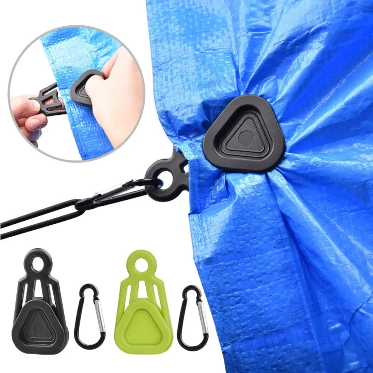 10 PCS Awning Banner Tarpaulin Plastic Clip Field Camping Mountaineering Tent Clip, Color: Green Clip Hook