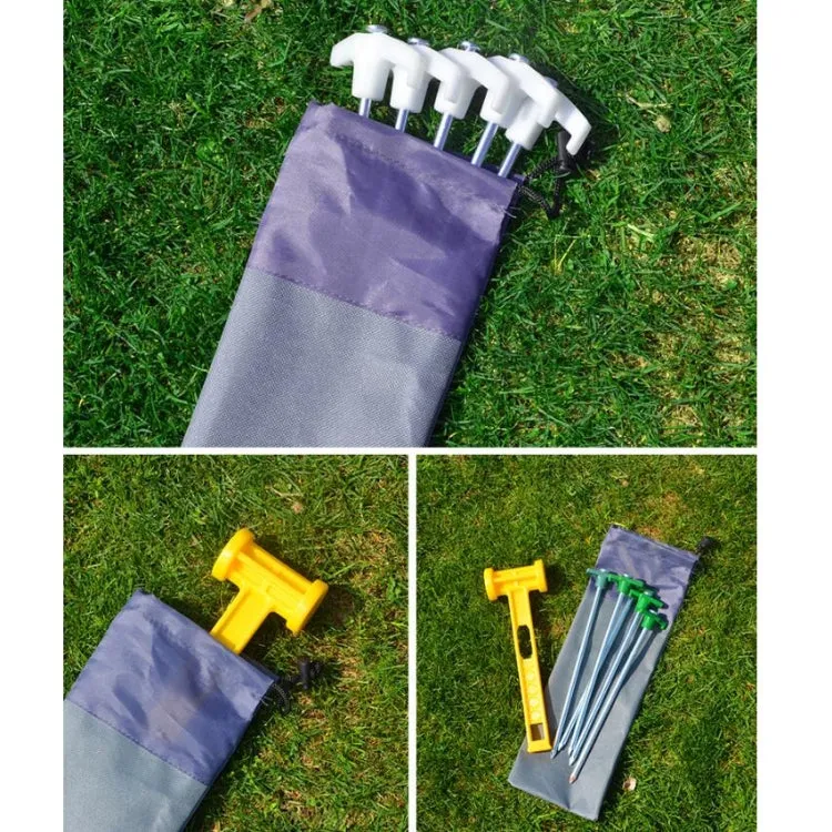 30cm Outdoor Camping Ground Nail Storage Bag Thickened Oxford Cloth Tent Windproof Rope Buckle Finishing Bag