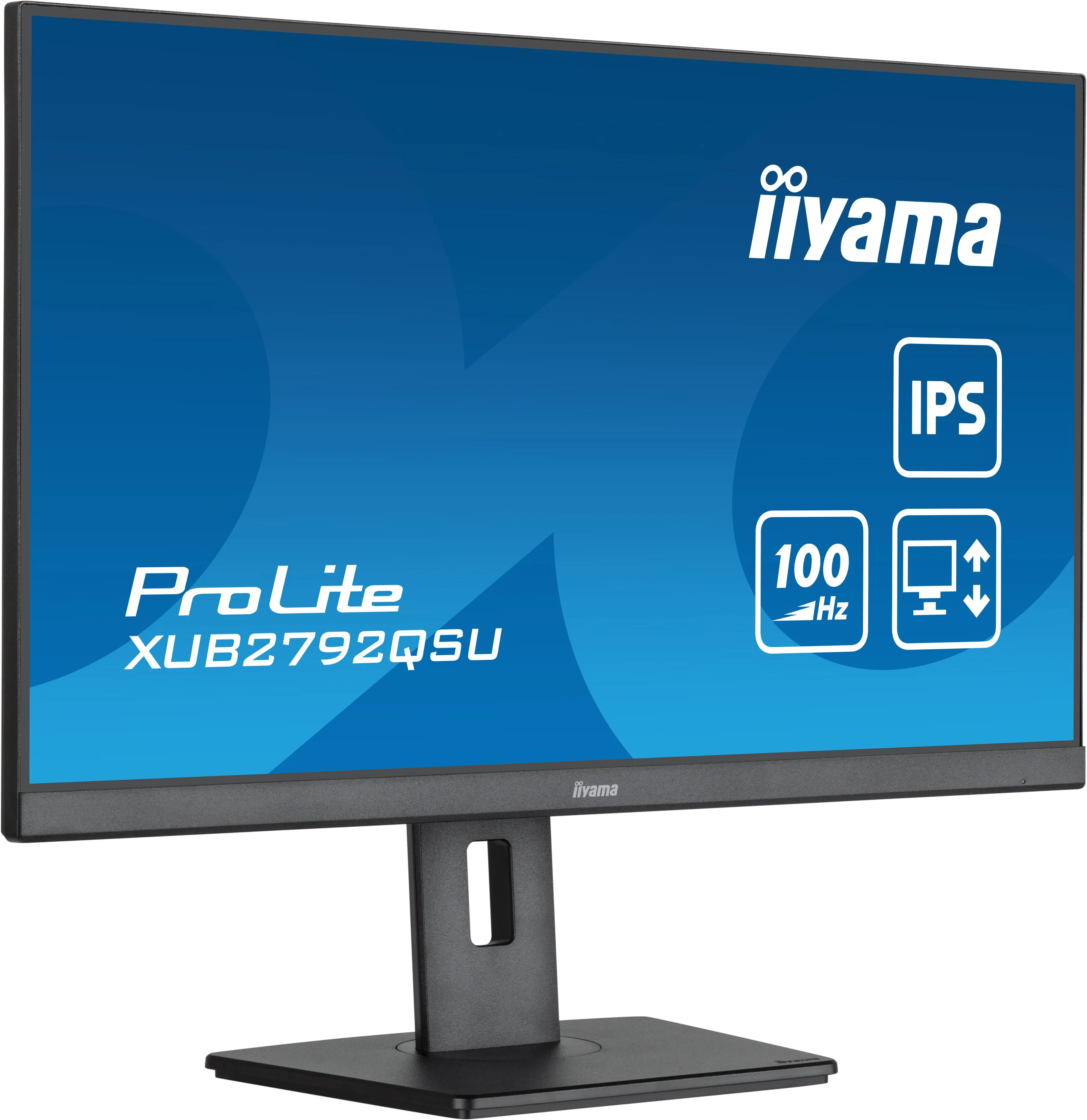 68,5Cm/27" (2560X1440) Iiyama Prolite Xub2792qsu-B6 16:9 Wqhd Ips 100Hz 0,4Ms Hdmi Dp Usb Pivot Speaker Black