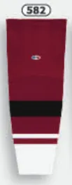 Athletic Knit (AK) HS2100-582 2015 Arizona Coyotes AV Red Mesh Ice Hockey Socks