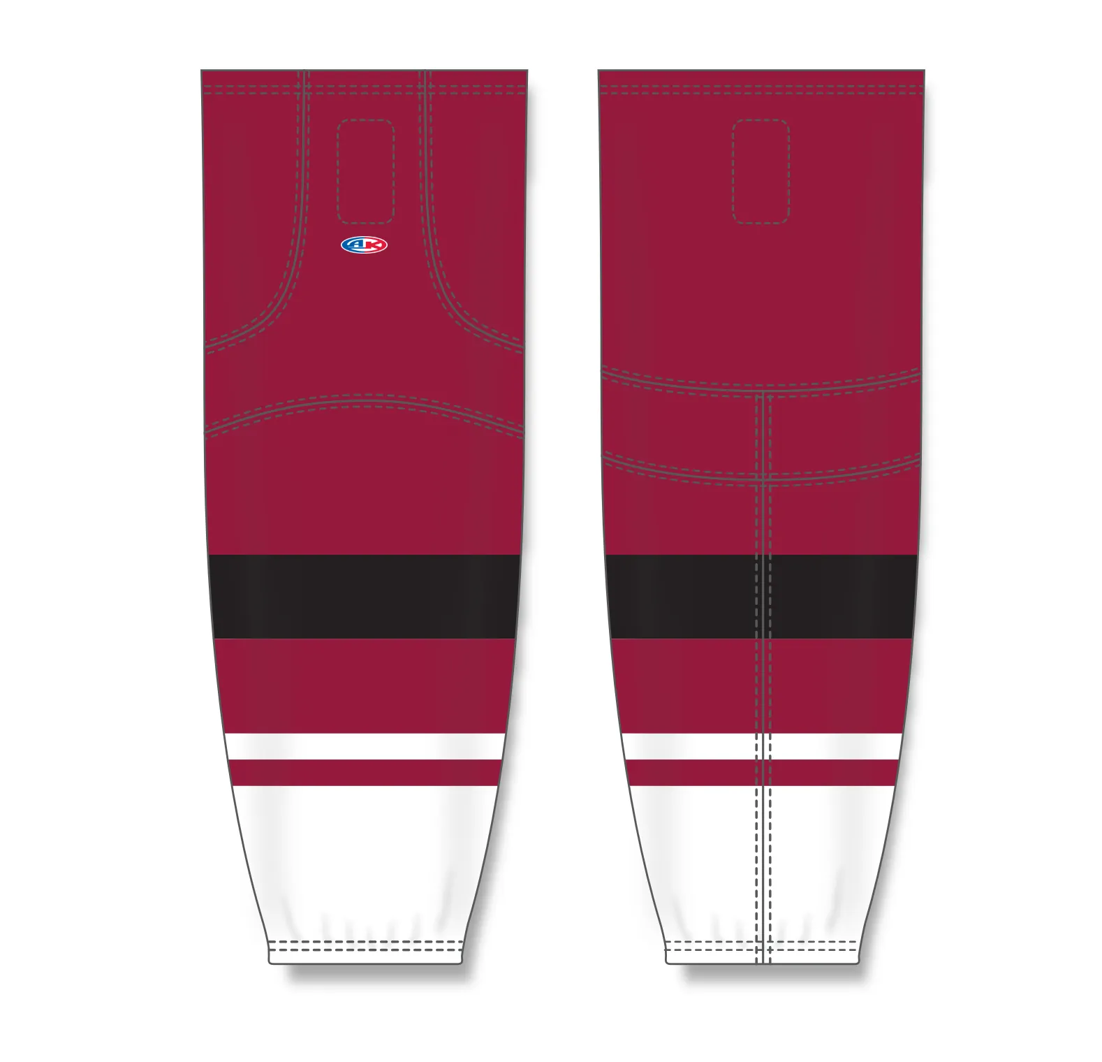 Athletic Knit (AK) HS2100-582 2015 Arizona Coyotes AV Red Mesh Ice Hockey Socks