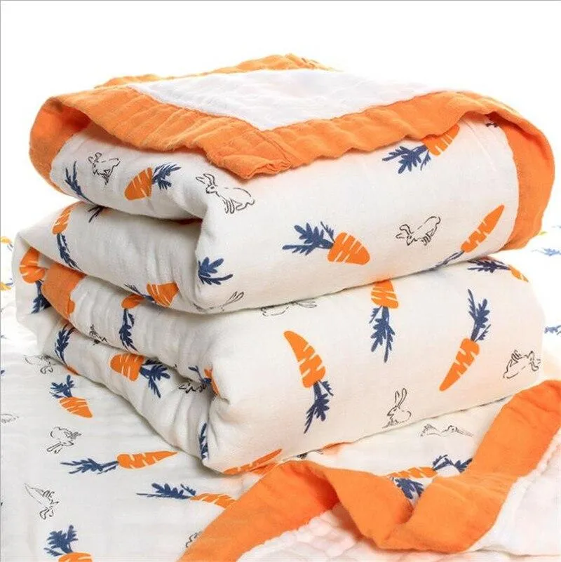 Baby 6 Layers Muslin Cotton Swaddle Breathable Blankets