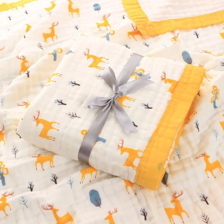 Baby 6 Layers Muslin Cotton Swaddle Breathable Blankets