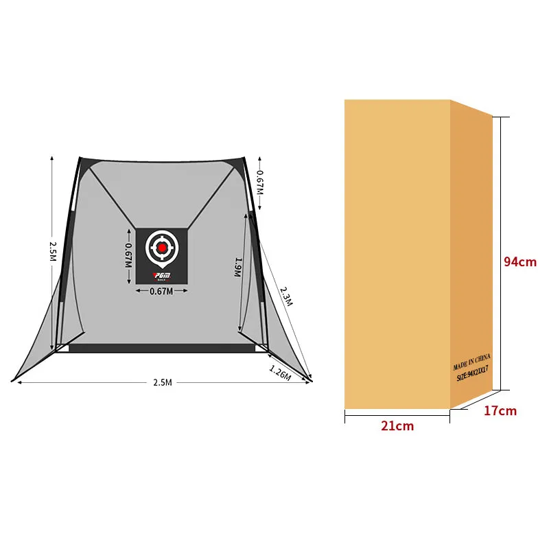 Backyard Heavy Duty Golf Practice Hitting Net with 2 Target