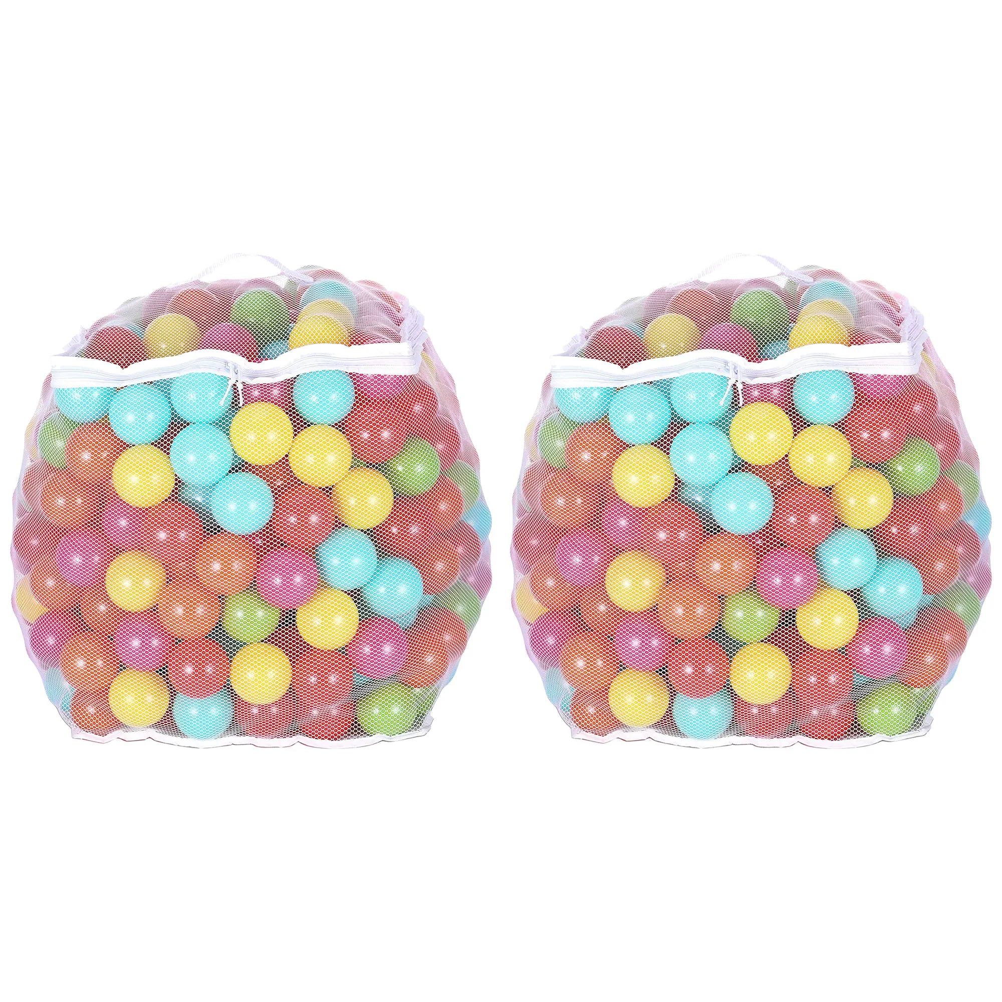 BalanceFrom Fitness 2.3" Play Pit Balls with Storage Bag, Multicolor (2 Pack)