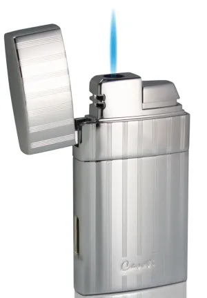 Caseti Troy Polished Chrome Single Flame Torch Lighter