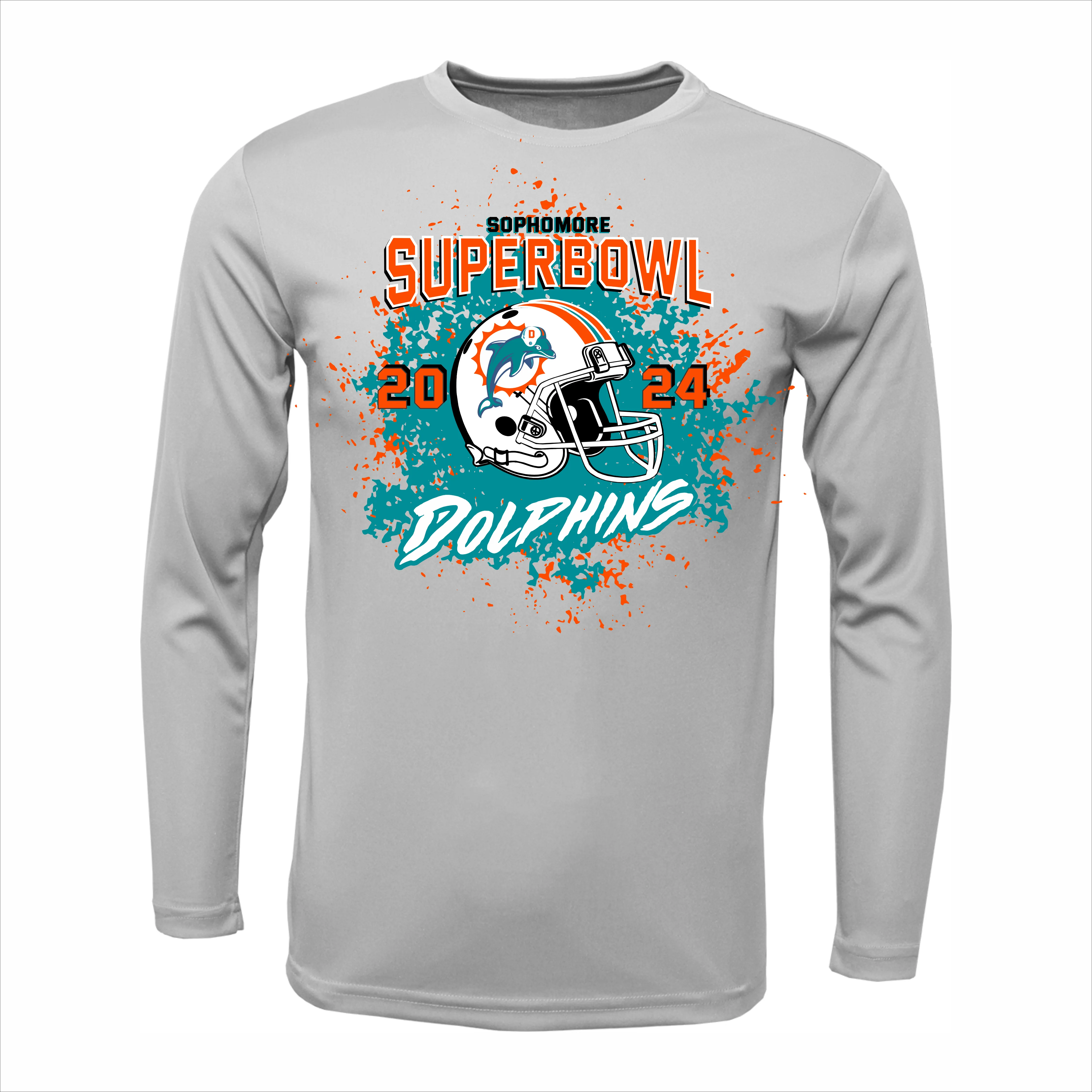 CFSA SOPHOMORE Dolphins Super Bowl Long Sleeve Dri FIt  2024