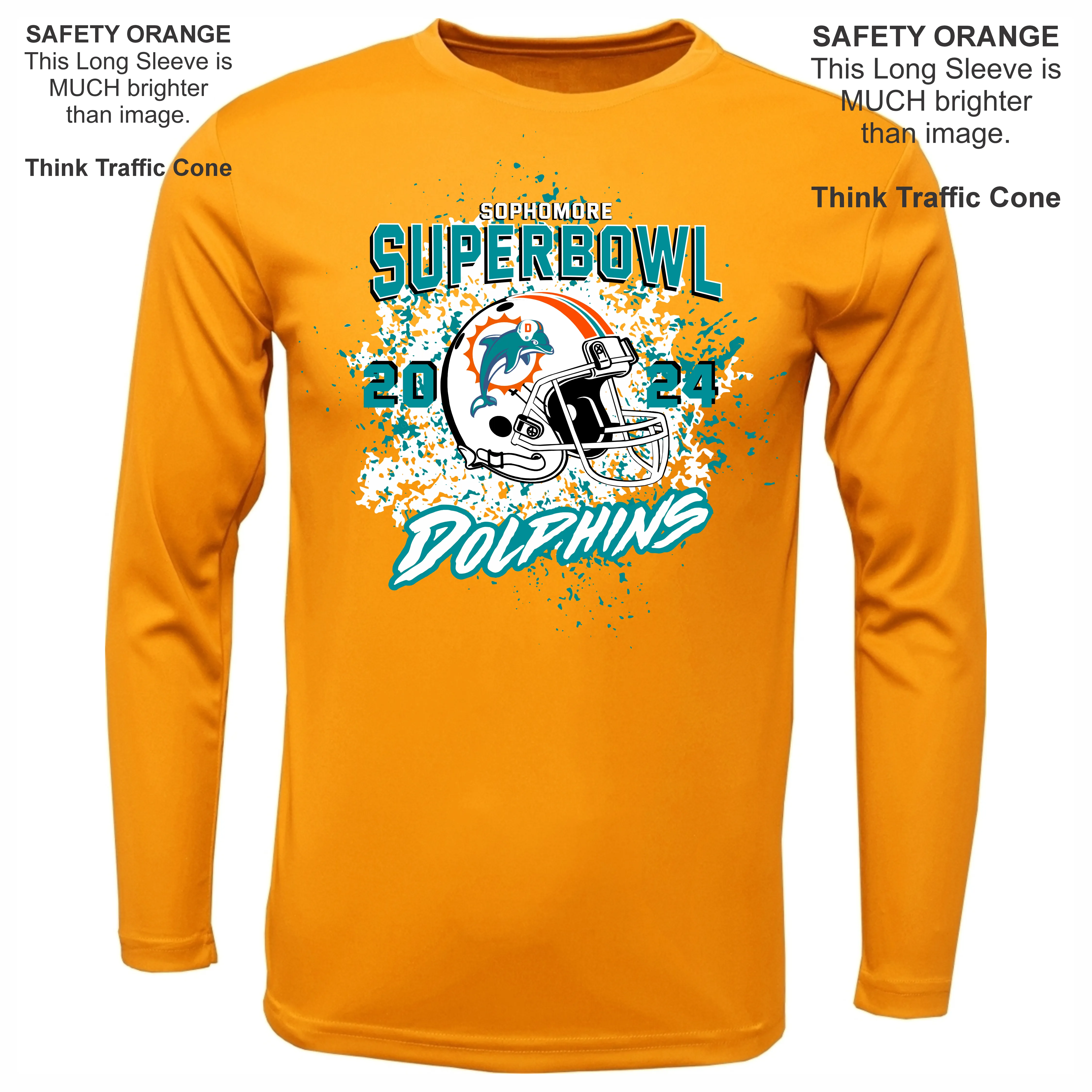 CFSA SOPHOMORE Dolphins Super Bowl Long Sleeve Dri FIt  2024