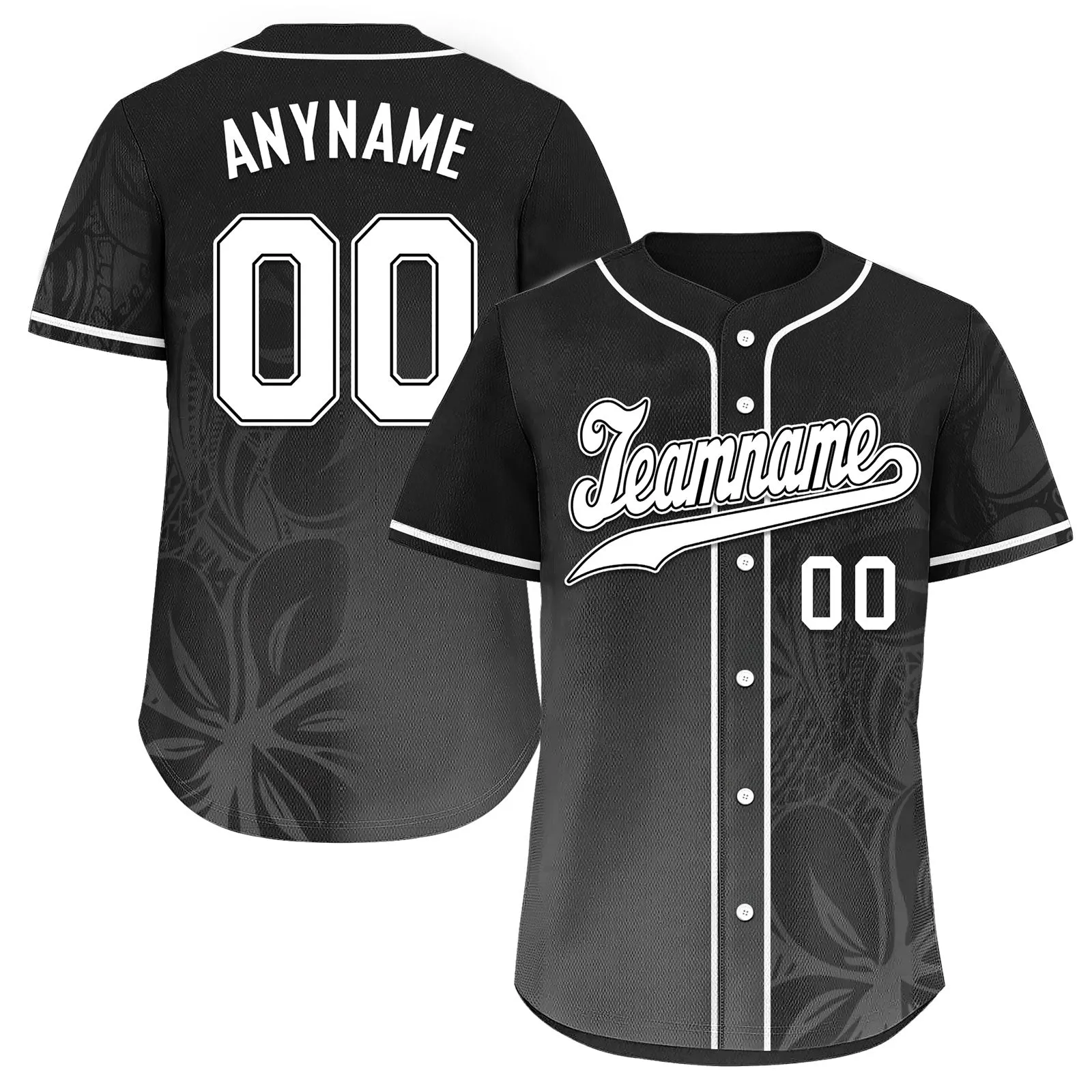 Custom Black Classic Style Personalized Authentic Baseball Jersey BSBJ01-D020160-1