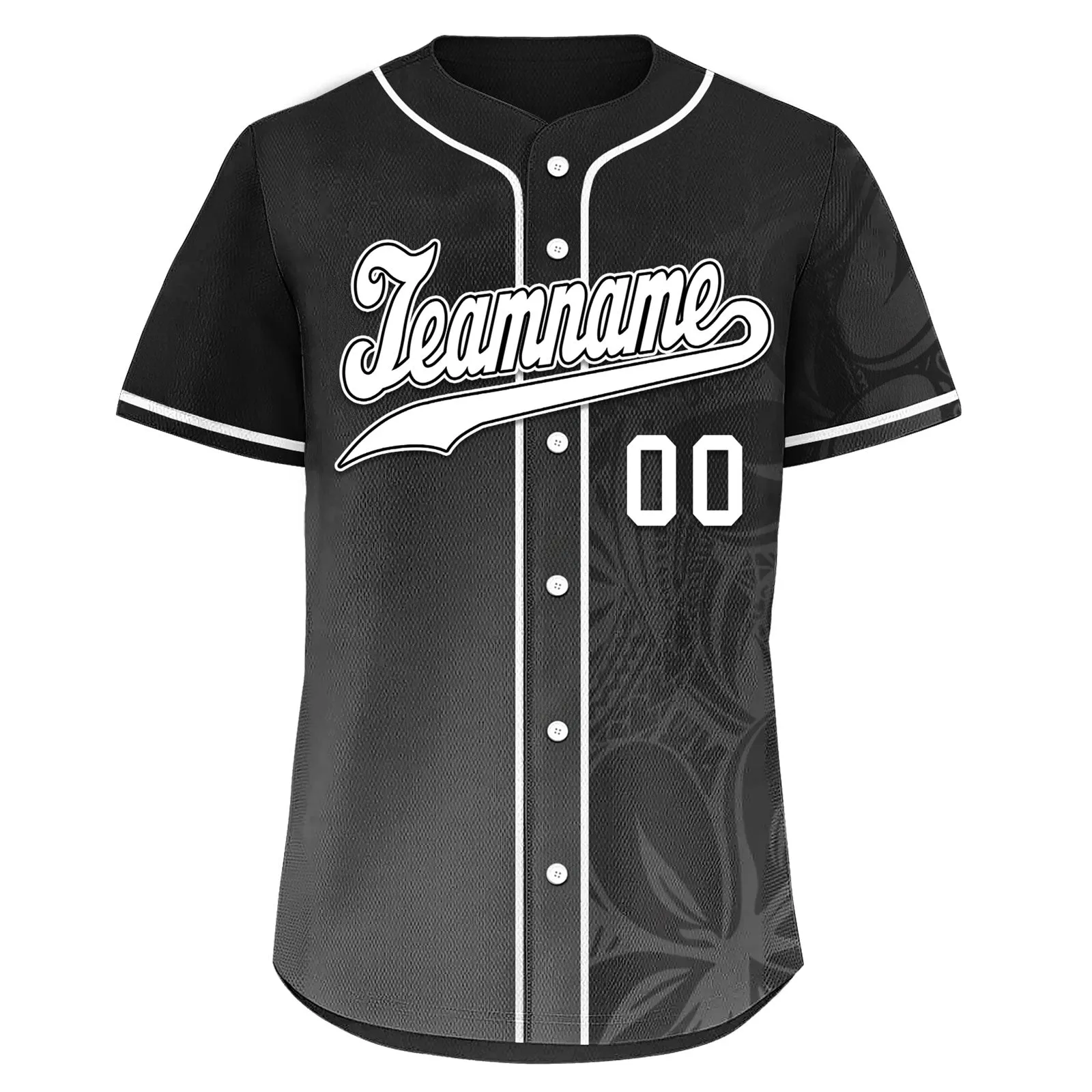 Custom Black Classic Style Personalized Authentic Baseball Jersey BSBJ01-D020160-1