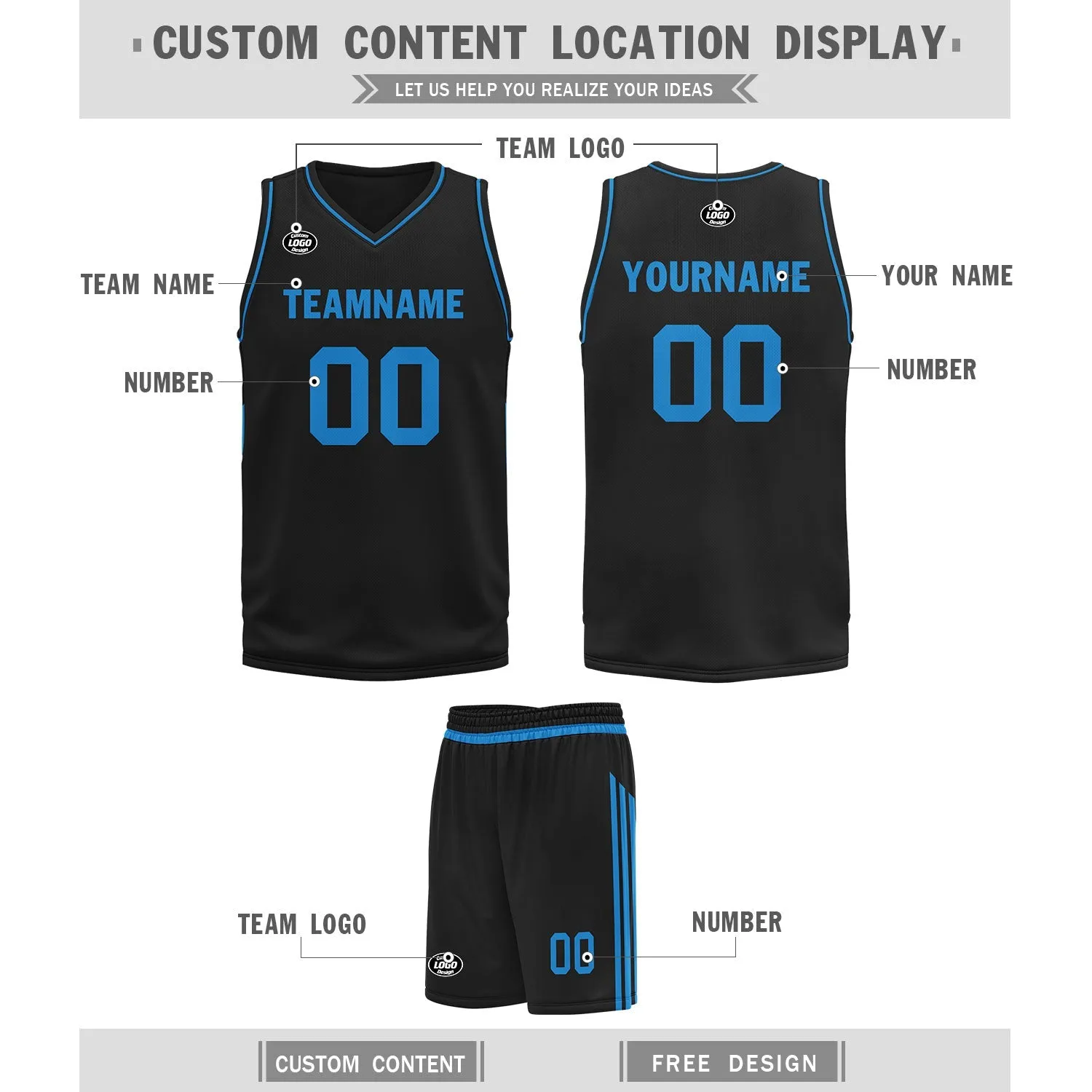 Custom Black Classic Style Sports Uniform Basketball Jersey BBJ01-D020105-6