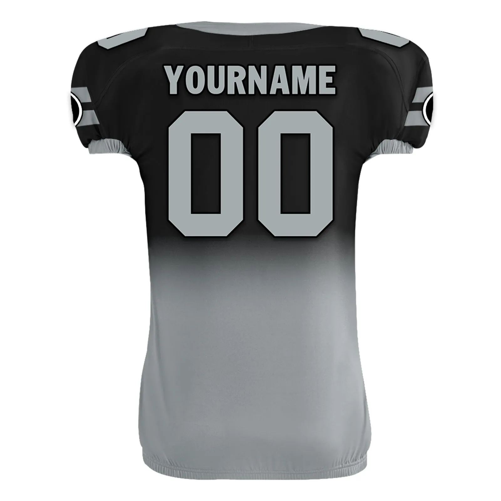 Custom Black Gray Fade Fashion Las Vegas High-Performance American Football Jersey FBJ06-D020252-20