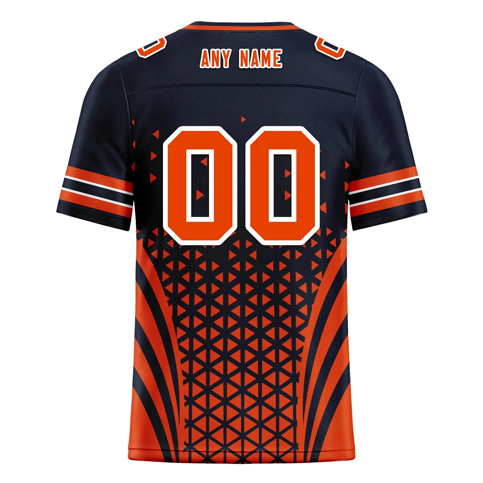 Custom Black Orange Illinois Personalized Authentic Football Jersey FBJ02-D023033-7