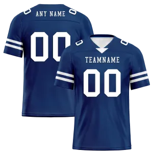 Custom Blue Classic Style Personalized Authentic Football Jersey FBJ02-bd0a70bf