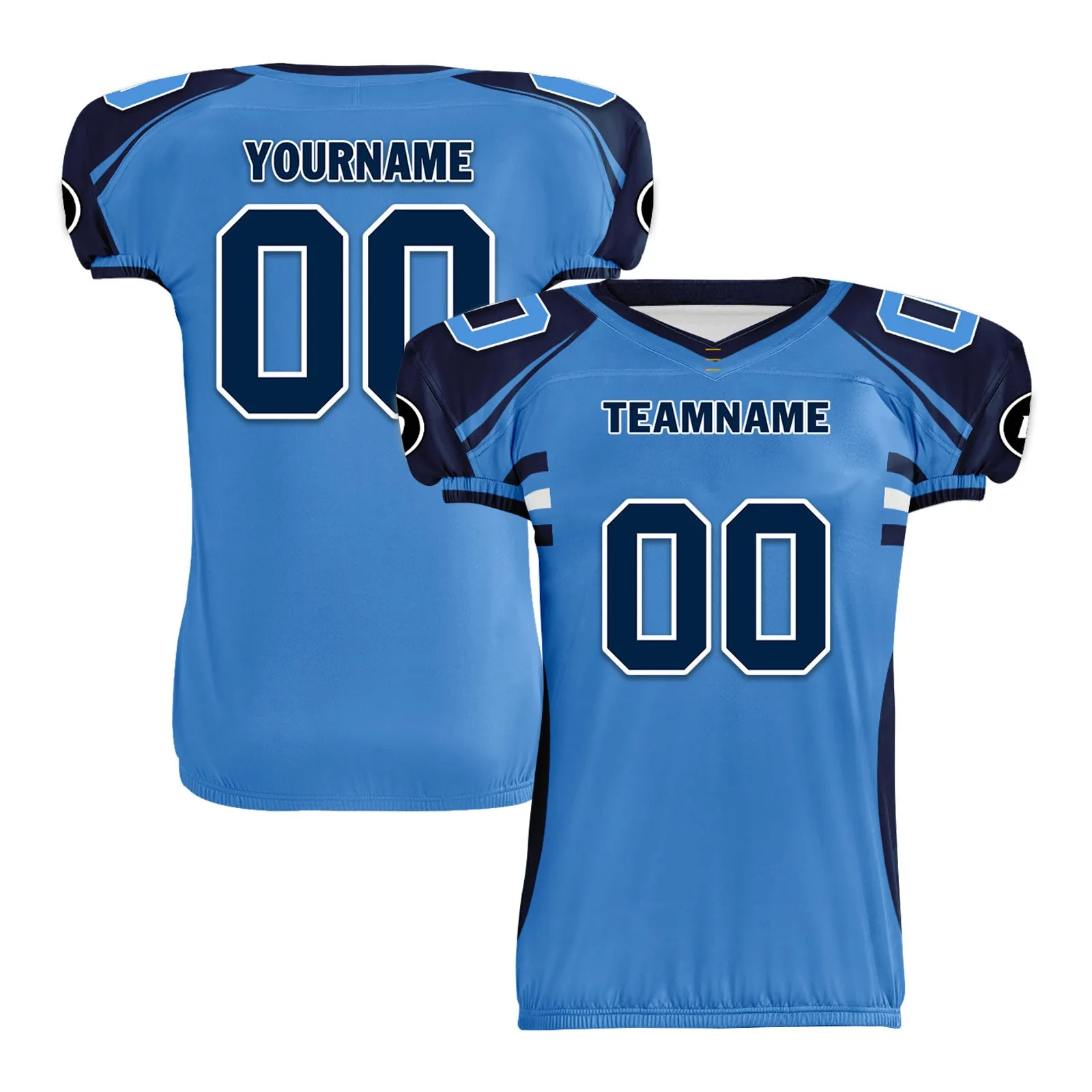 Custom Blue Deep Blue Tennessee High-Performance American Football Jersey FBJ06-D023001-32