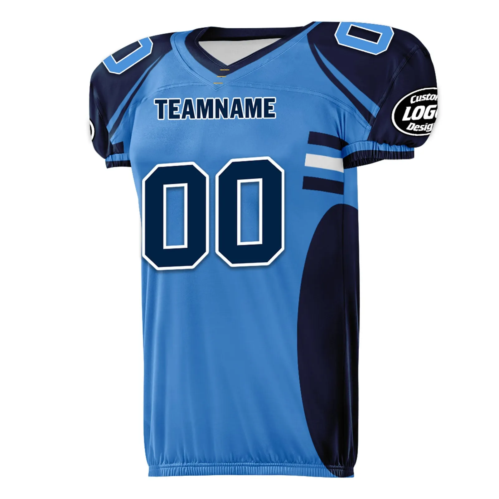 Custom Blue Deep Blue Tennessee High-Performance American Football Jersey FBJ06-D023001-32