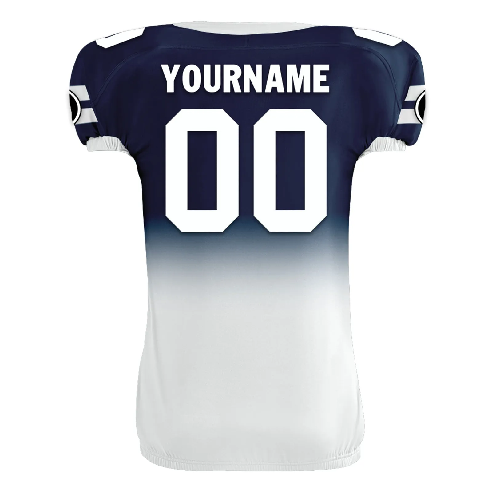 Custom Blue White Fade Fashion Dallas High-Performance American Football Jersey FBJ06-D020252-9