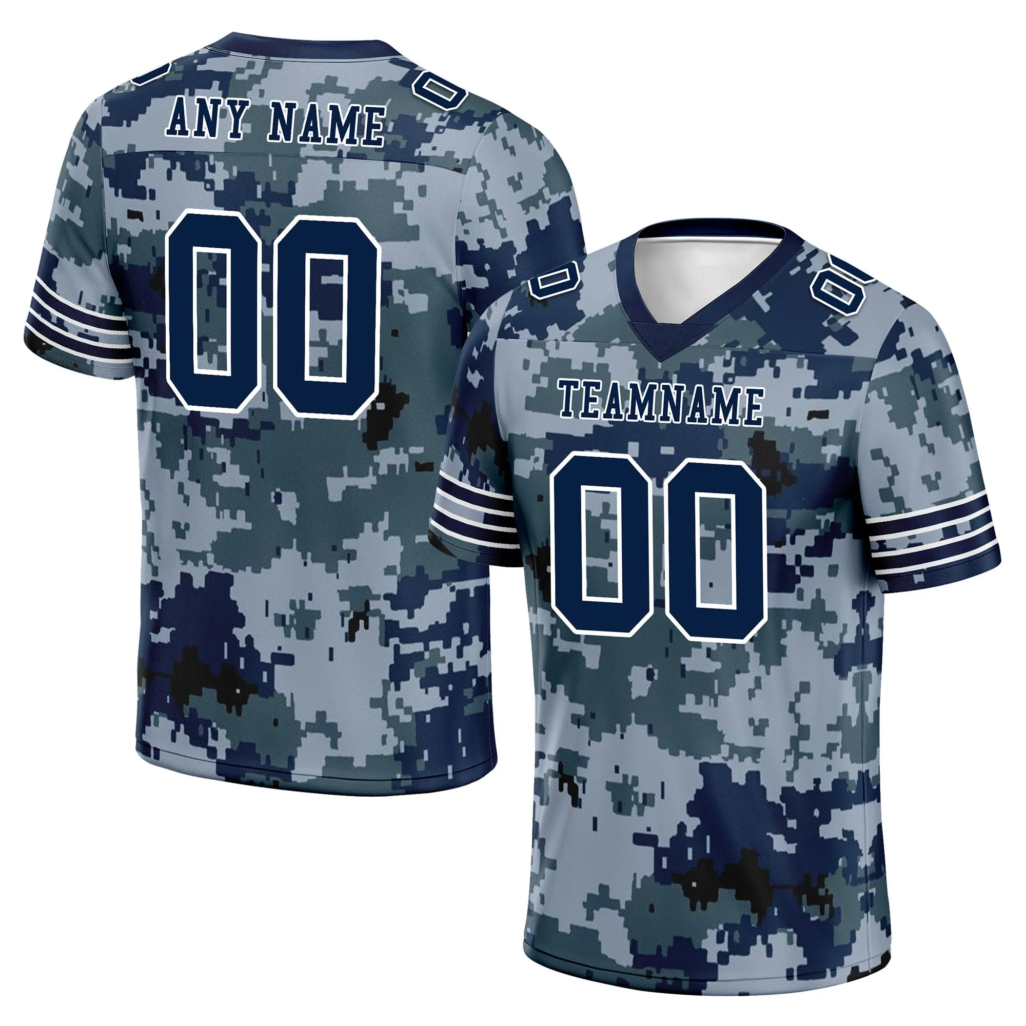 Custom Camo Personalized Authentic Football Jersey FBJ02-D06120