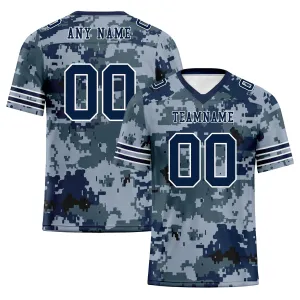 Custom Camo Personalized Authentic Football Jersey FBJ02-D06120