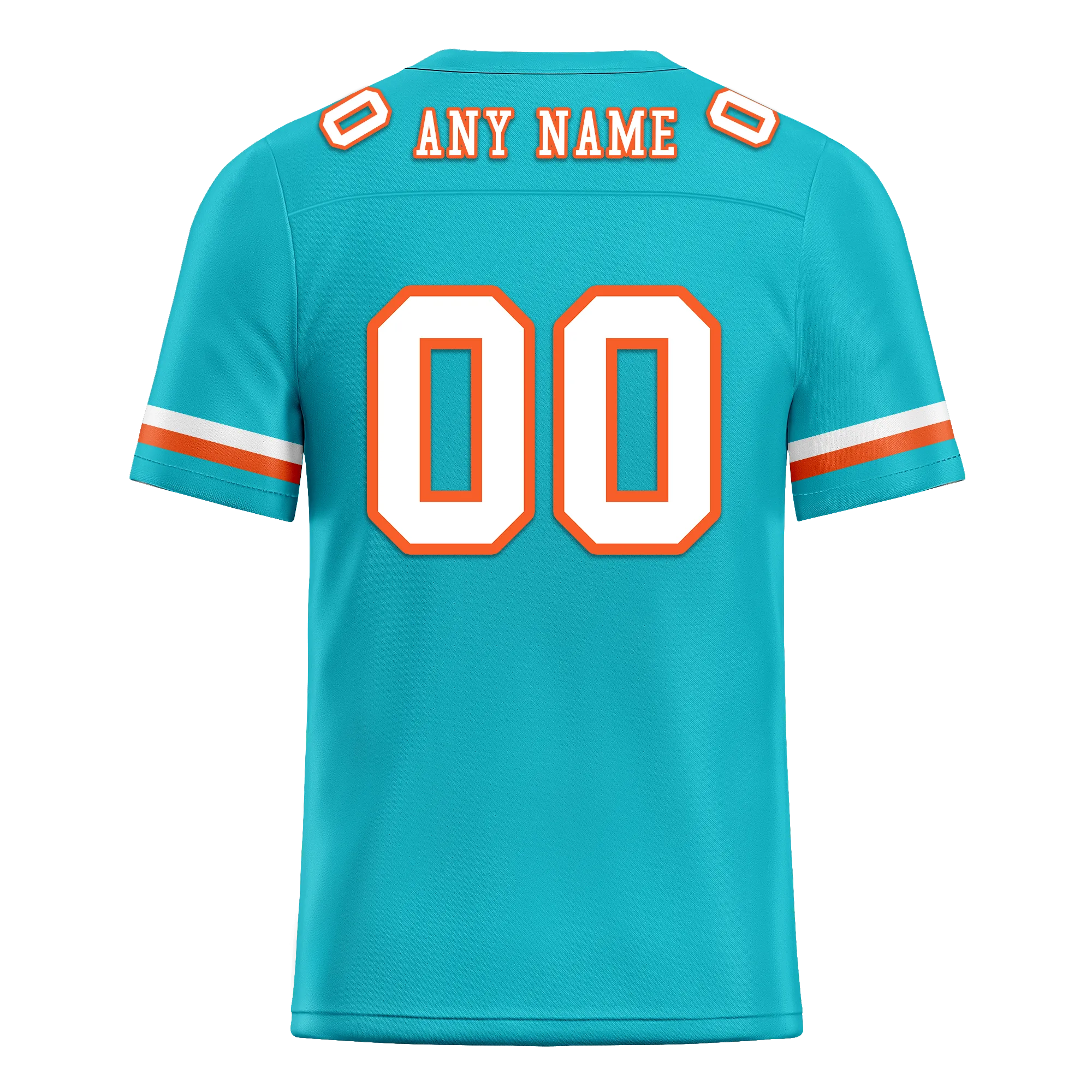 Custom Cyan Classic Style Personalized Authentic Football Jersey FBJ02-bd0a70ba