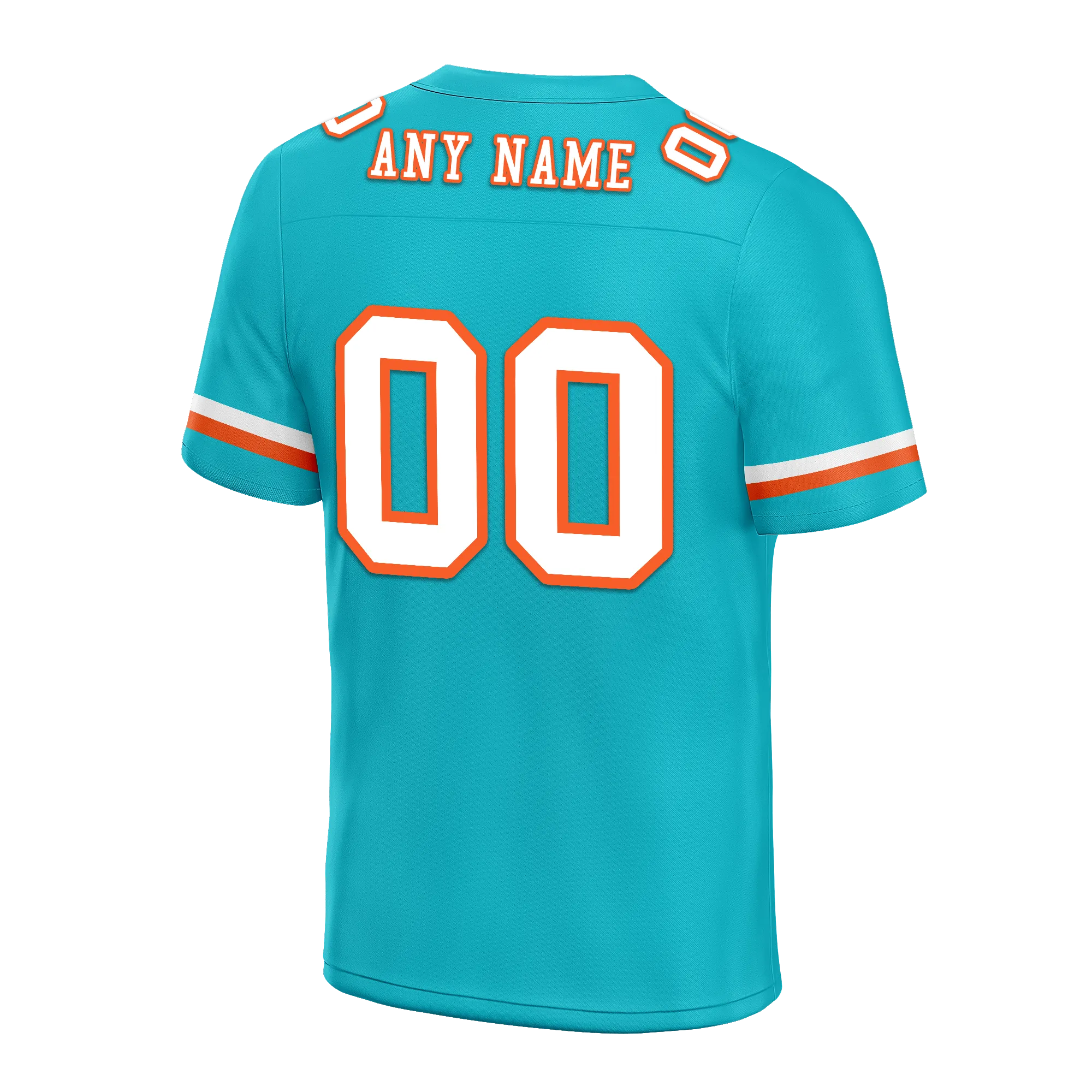 Custom Cyan Classic Style Personalized Authentic Football Jersey FBJ02-bd0a70ba