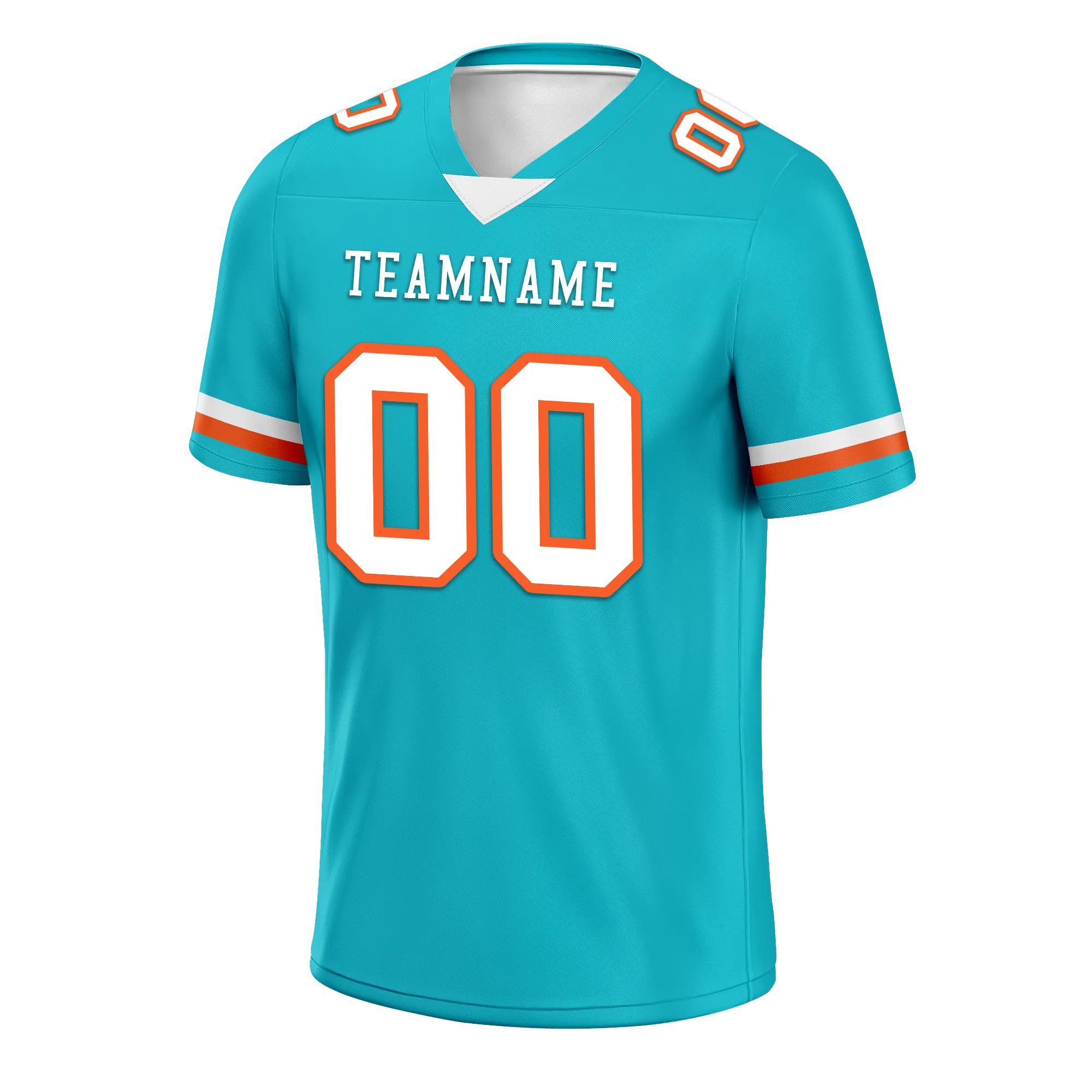 Custom Cyan Classic Style Personalized Authentic Football Jersey FBJ02-bd0a70ba