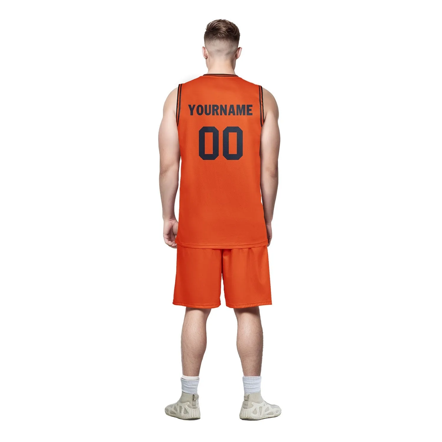 Custom Orange Classic Style Sports Uniform Basketball Jersey BBJ01-D020105-8