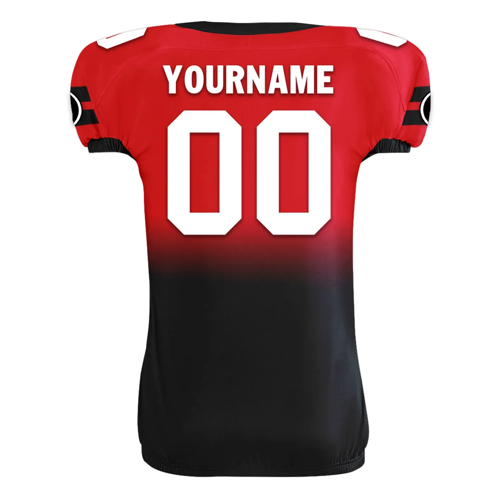 Custom Red Blue Fade Fashion Houston High-Performance American Football Jersey FBJ06-D020252-12