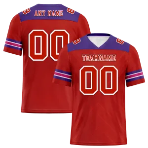 Custom Red Sleeve Stripes Red Personalized Authentic Football Jersey FBJ02-bc0f0e9