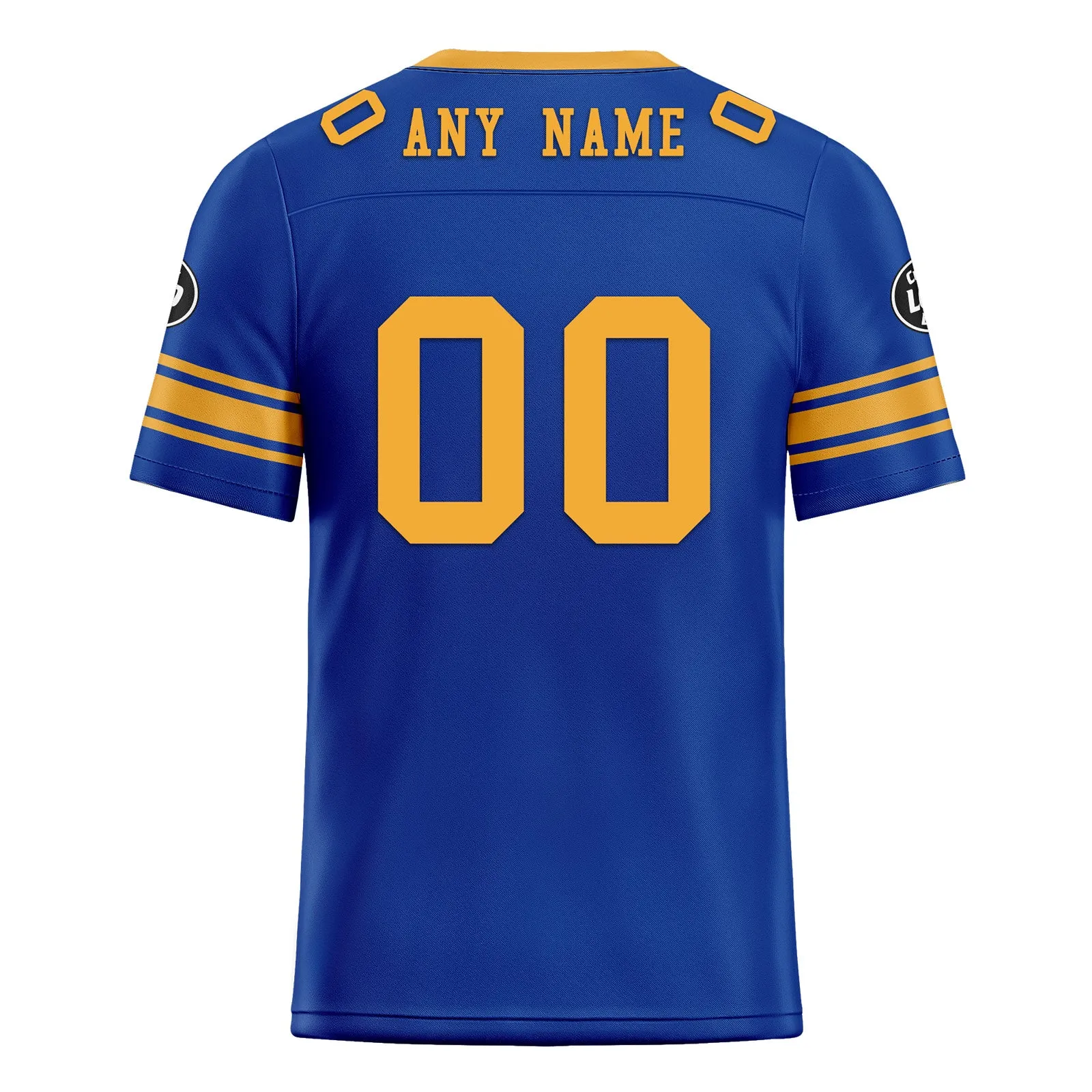 Custom Royal Los Angeles Personalized Authentic Football Jersey FBJ02-D020256-8