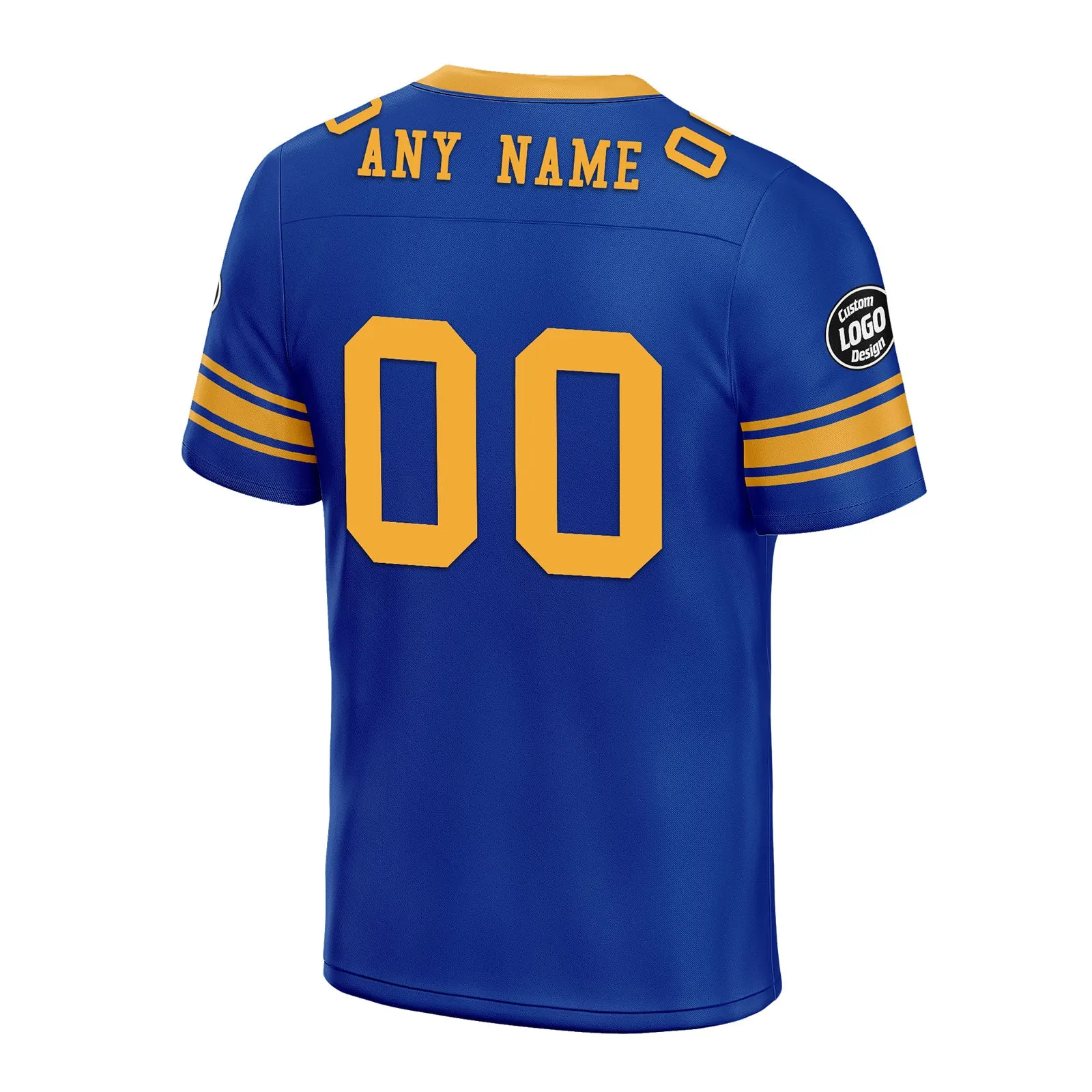 Custom Royal Los Angeles Personalized Authentic Football Jersey FBJ02-D020256-8