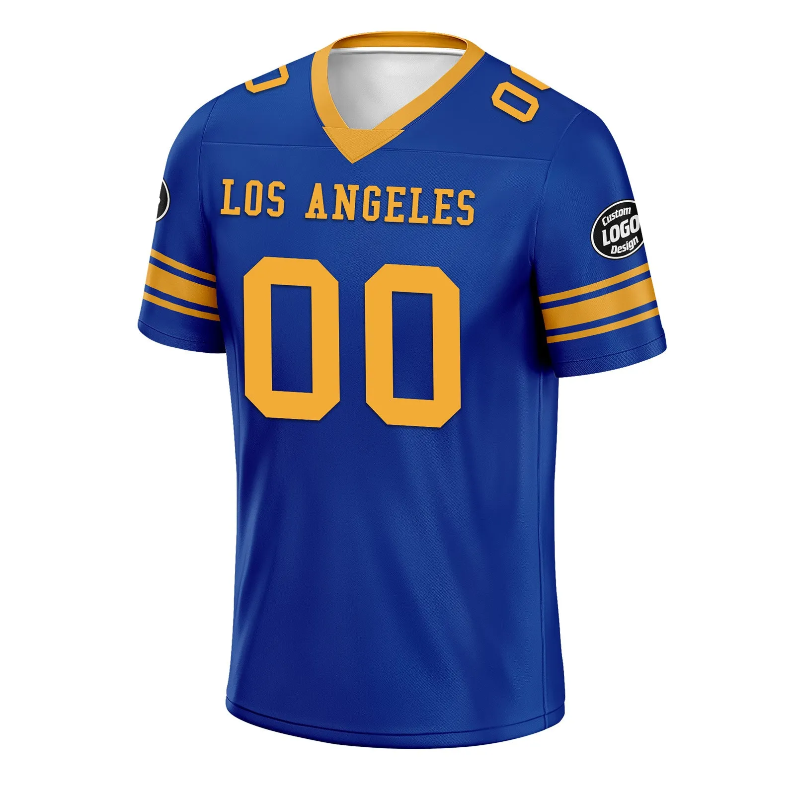 Custom Royal Los Angeles Personalized Authentic Football Jersey FBJ02-D020256-8