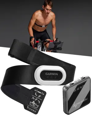 Garmin HRM-Pro Plus | Premium Chest Strap Heart Rate Monitor | Running Dynamics | ANT  | BLUETOOTH w/ Wearable4U PowerBank Bundle (010-13118-05_PowerBankSq_W4U)