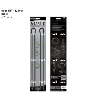 Gear Tie 32in 2pk - Black