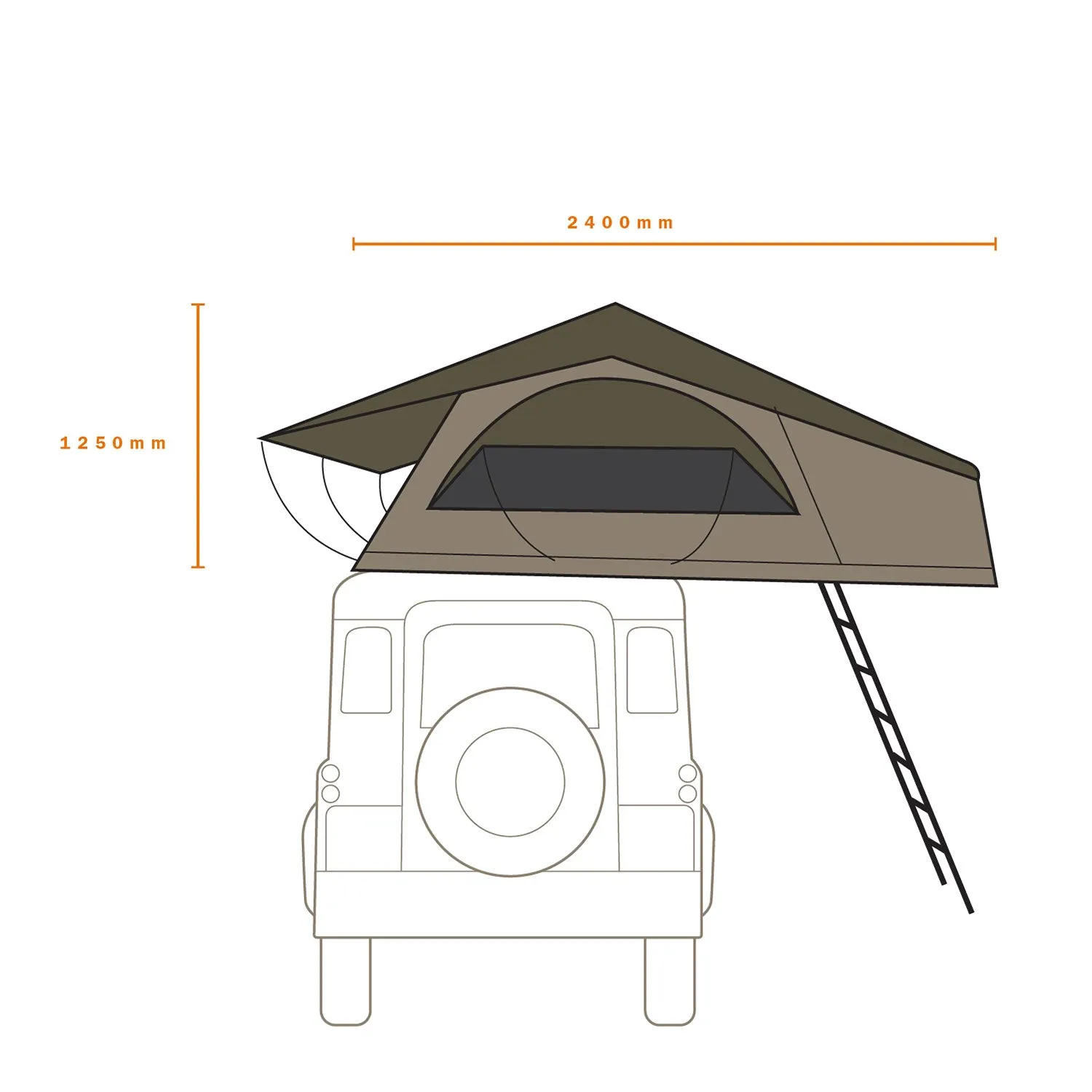 HI-VIEW 1400 ROOF TOP TENT