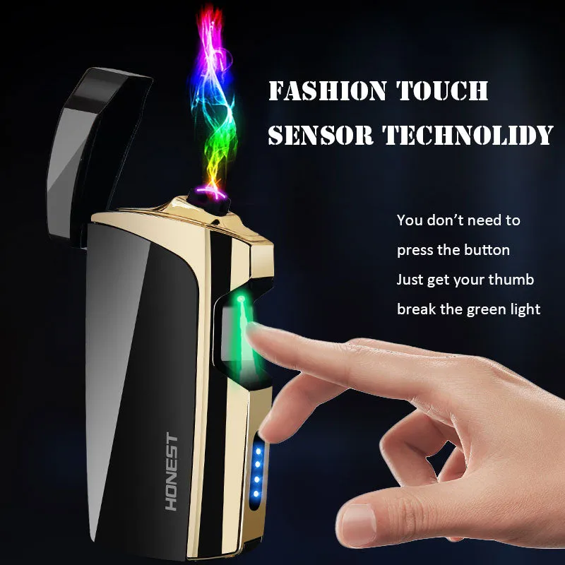 HONEST Arc Lighter X Plasma Lighter Rechargeable USB Lighter Electric Lighter for Cigarette with LED Display Power