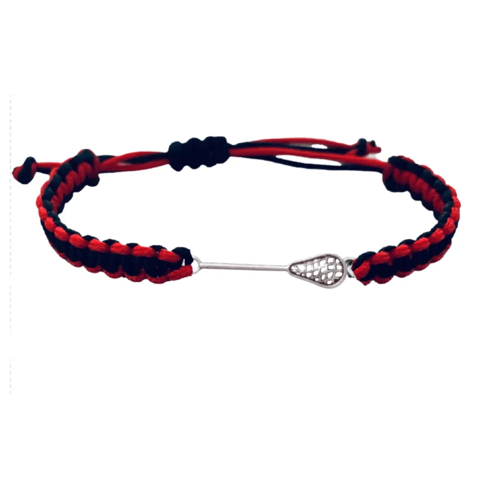 Lacrosse Multi Color Adjustable Rope Bracelet