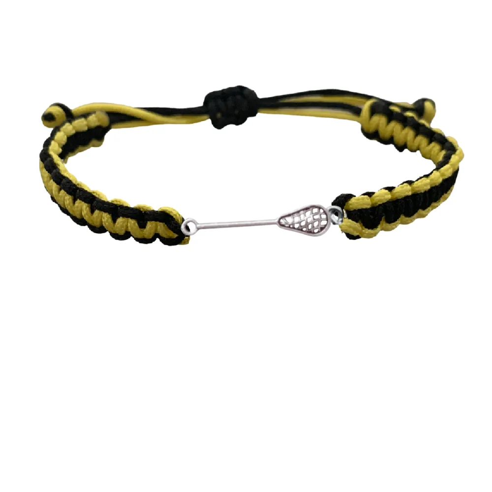 Lacrosse Multi Color Adjustable Rope Bracelet