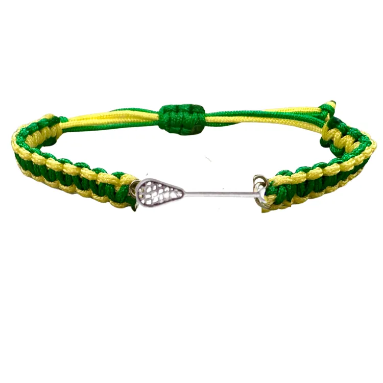 Lacrosse Multi Color Adjustable Rope Bracelet