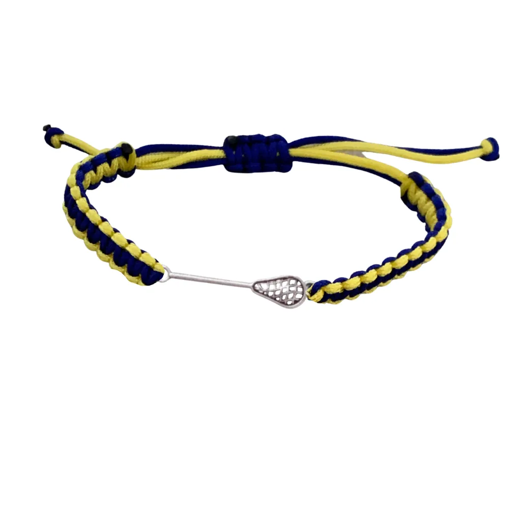 Lacrosse Multi Color Adjustable Rope Bracelet