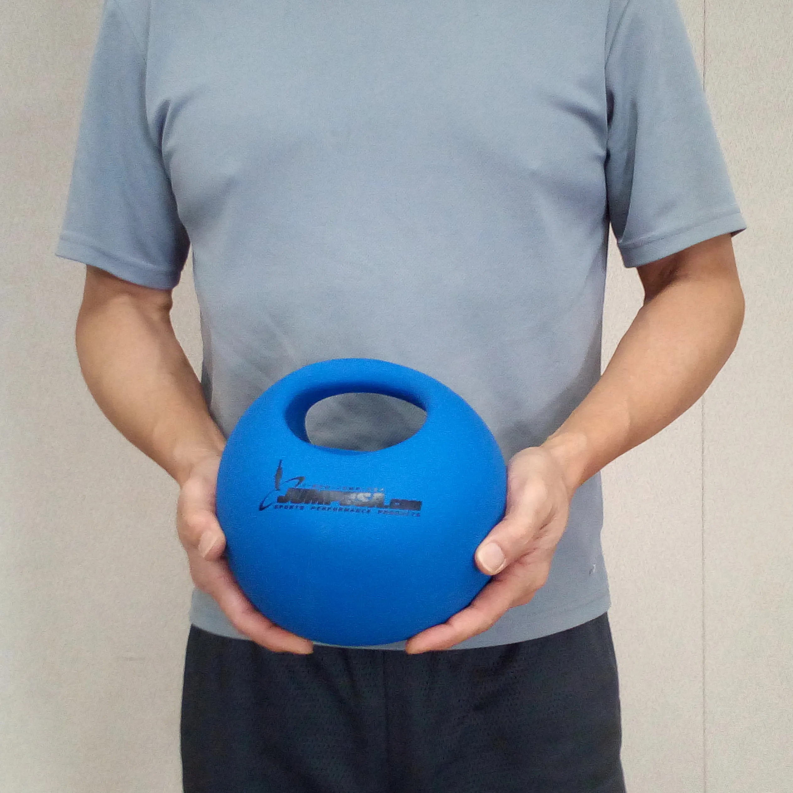 Med Bell Medicine Ball with Handle Single Grip 5 lb