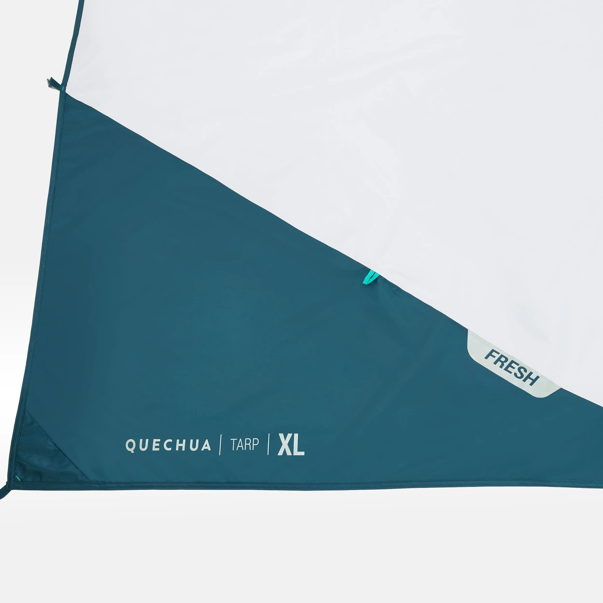 Multifunctional camping canopy Quechua Fresh XL, white/turquoise/blue