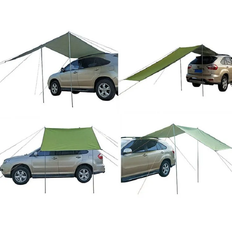 Outdoor Picnic Camping Tent On The Side Of The Car Rain-proof Canopy 300x150cm(Dark Gray)