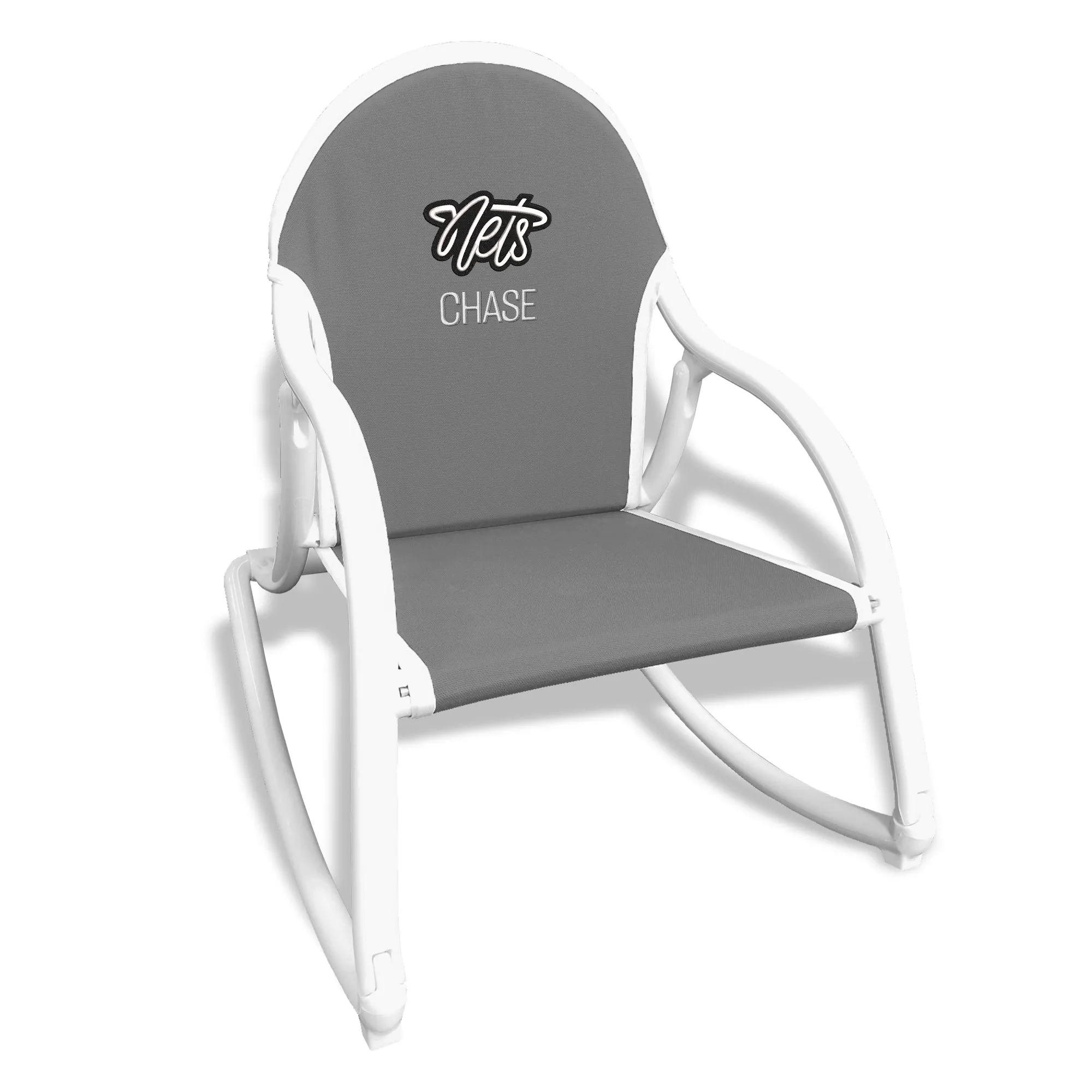 Personalized Brooklyn Nets Script Nets Rocking Chair