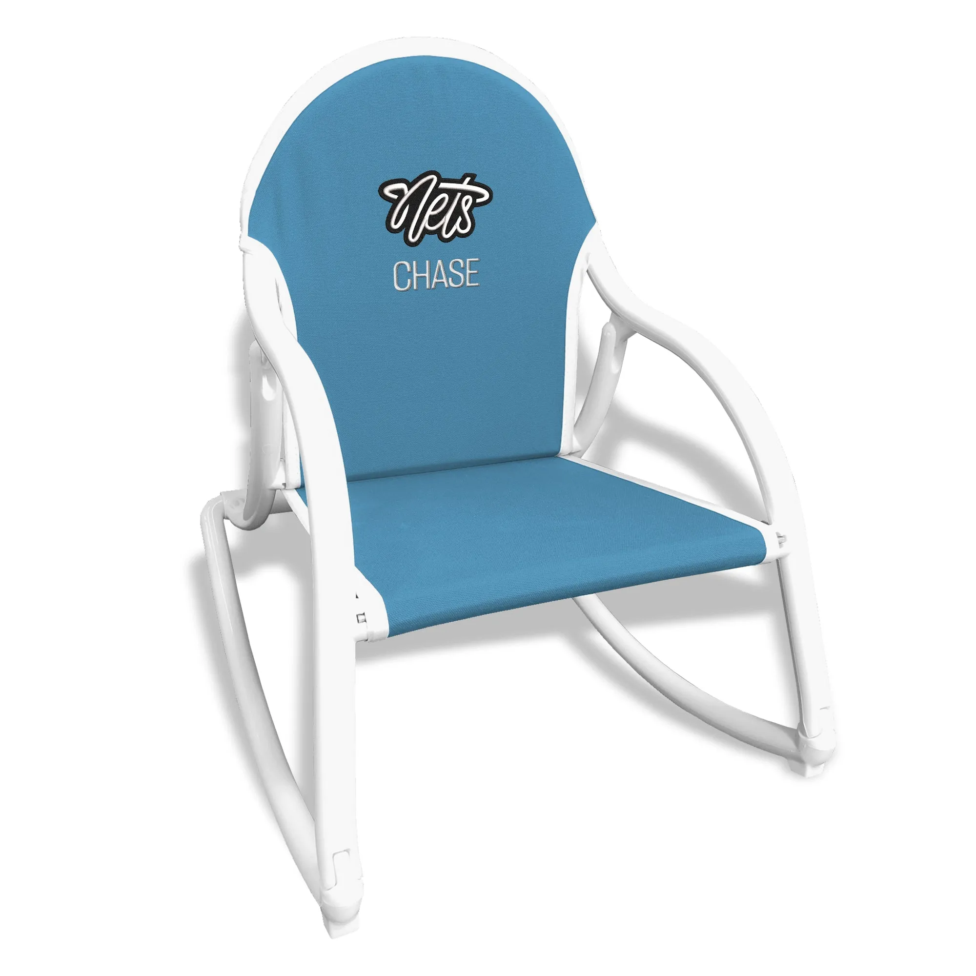 Personalized Brooklyn Nets Script Nets Rocking Chair