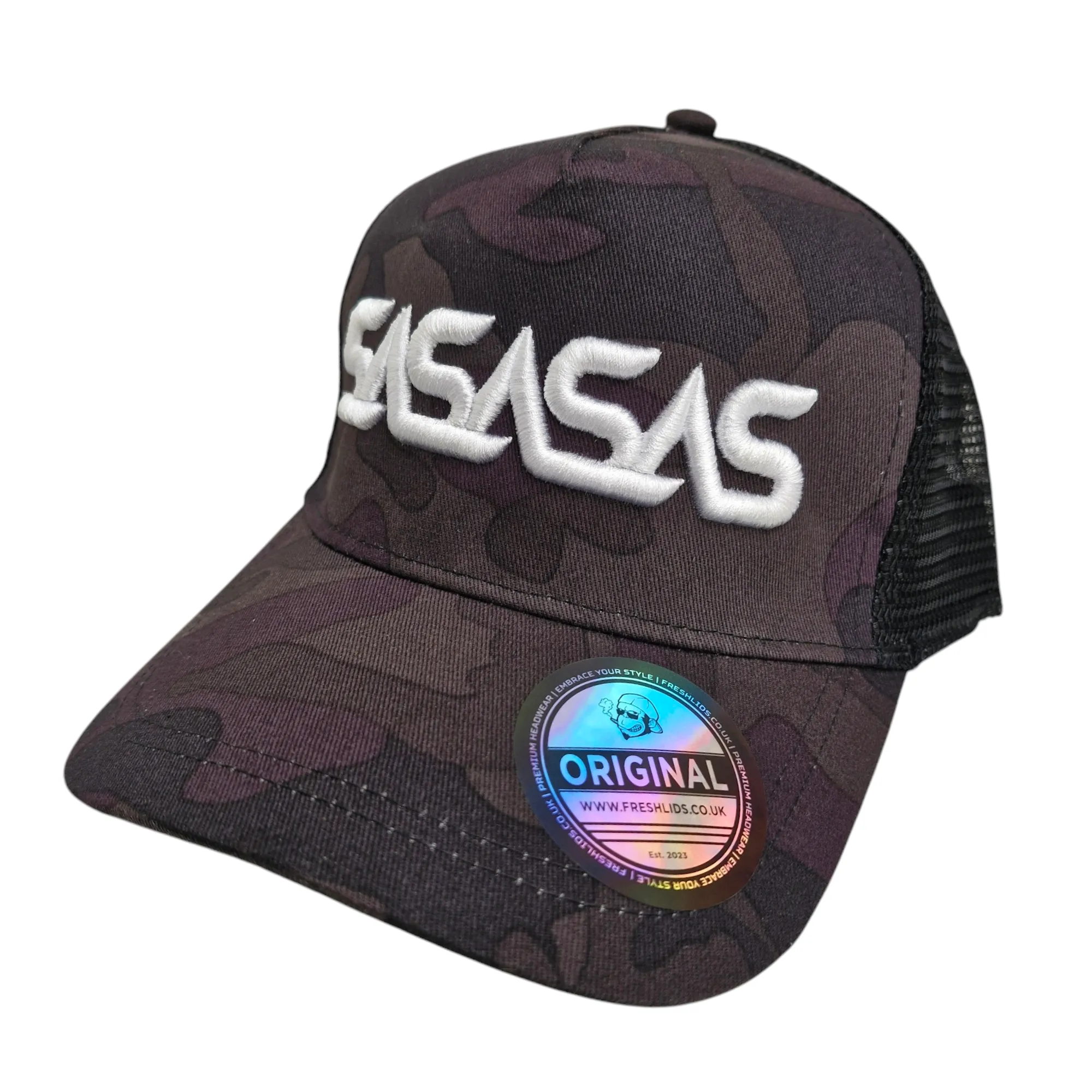 SASASAS 3D Midnight Camo Trucker