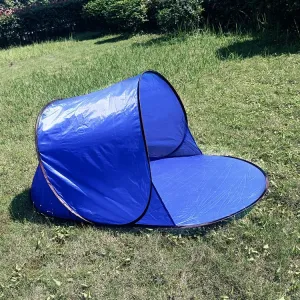 Single Leisure Sunscreen Tent Wire Tent Beach Tent, Color: Blue