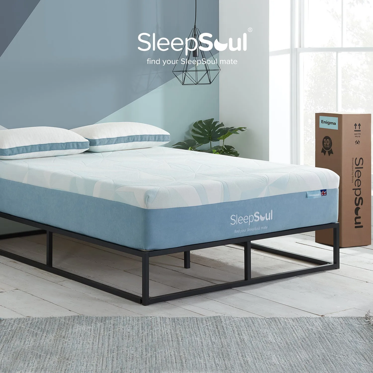 SleepSoul Enigma 800 3 zone Pocket Pocket Spring Mattress 150X200