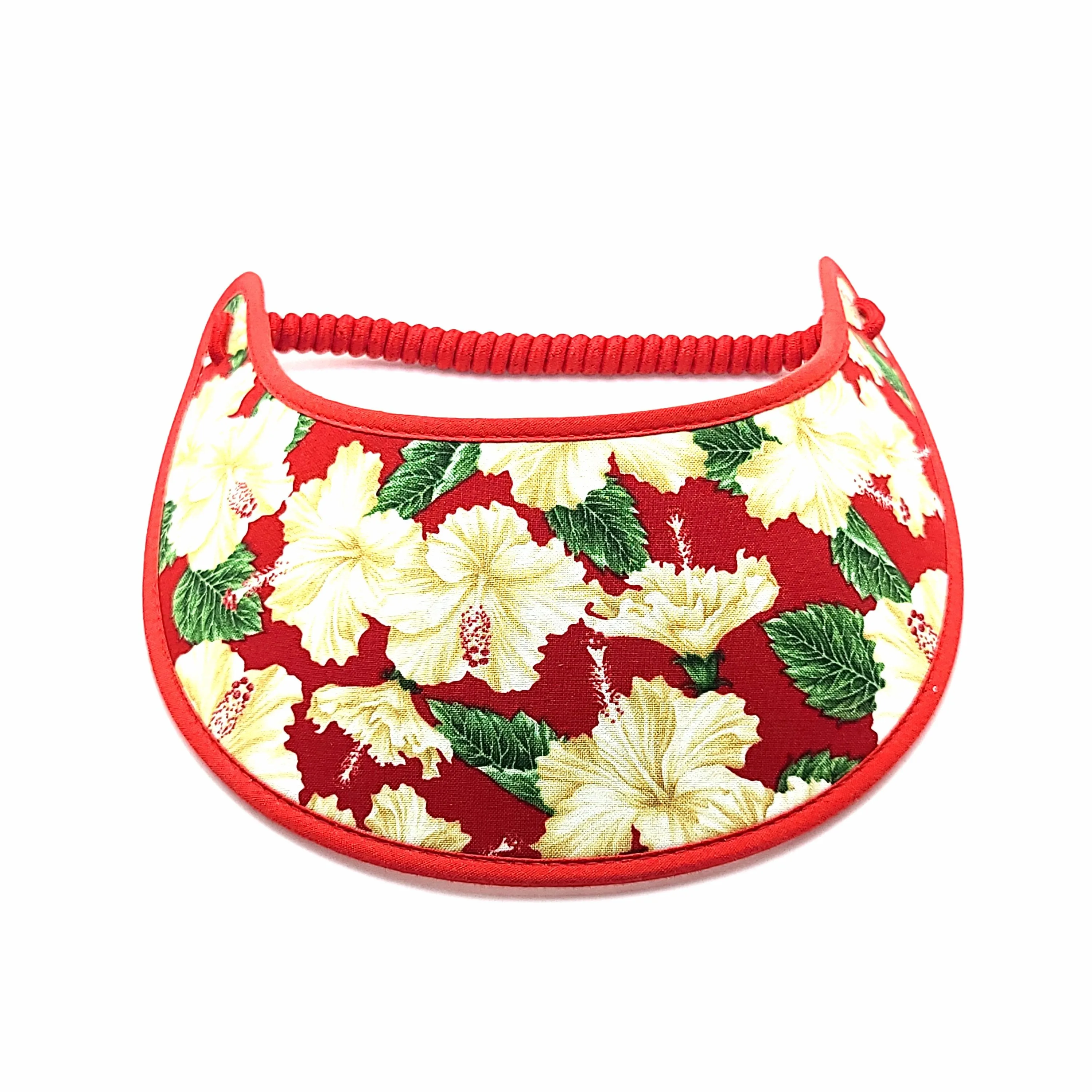 Trimmed Flower Patterns Foam Sun Visor