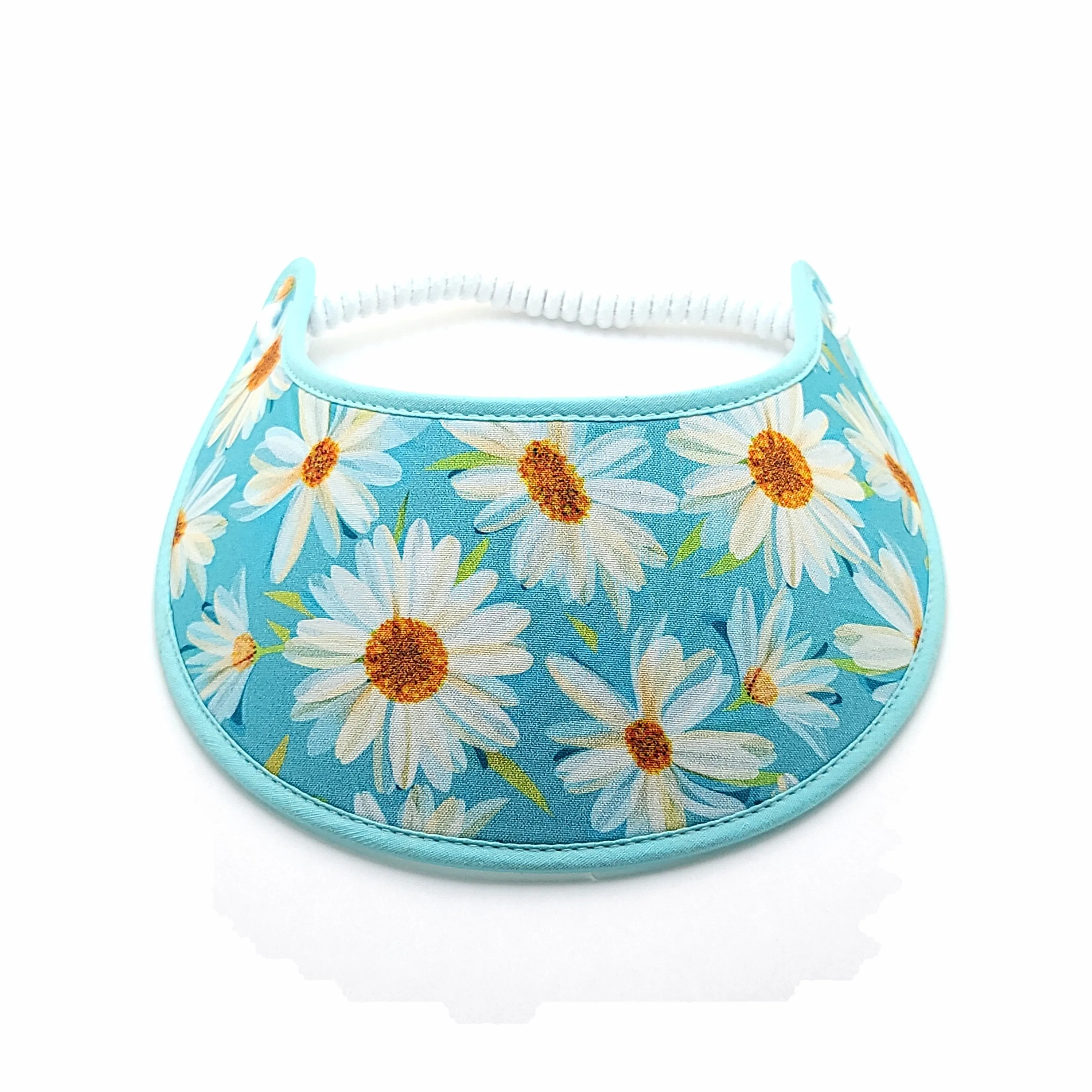 Trimmed Flower Patterns Foam Sun Visor